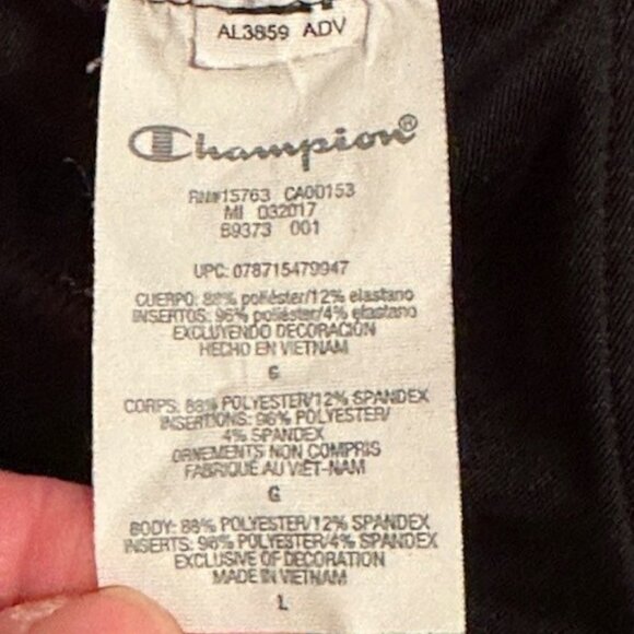 Champion Women's V-Neck, Racerback, Moisture-Wicking, Moderate Support, Sports B - Picture 7 of 10